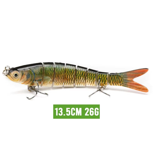 10/14cm Sinking Wobblers Fishing Lures Jointed Crankbait Swimbait 8 Segment Hard Artificial Bait For Fishing Tackle Lure